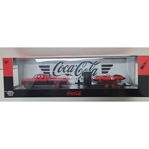M2 MACHINES CHASE AUTO HAULERS '73 GMC SIERRA 3500 DUALLY & '59 CORVETTE
